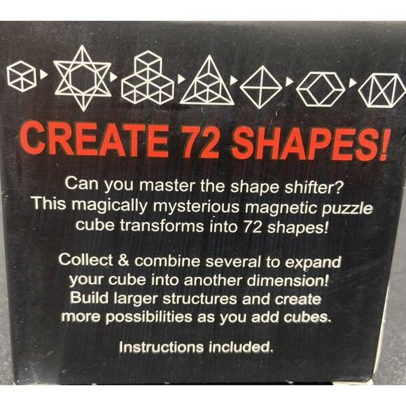 Magnetic Magic Puzzle Cube Fidget Cube Shapeshifting - Make 72 Different Shapes - Picture 3 of 7